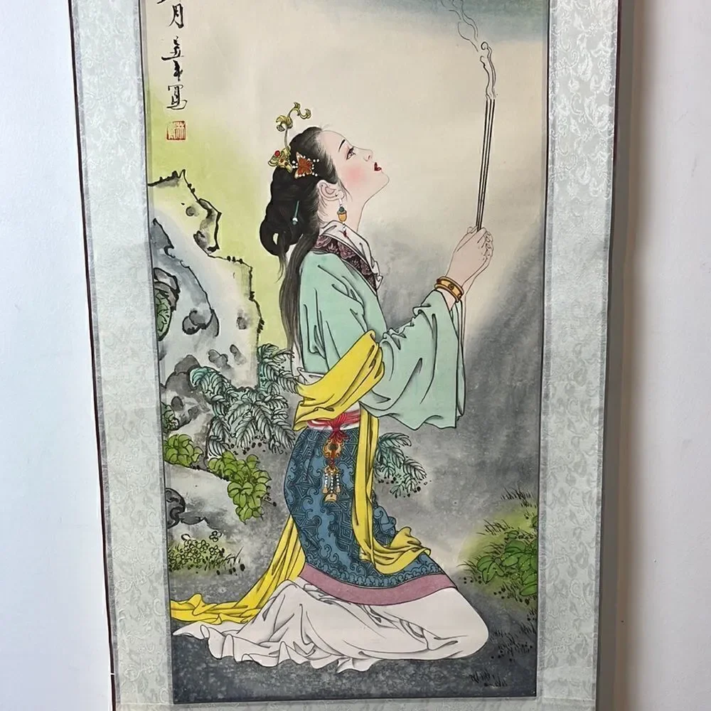 Oriental Silk Scroll 